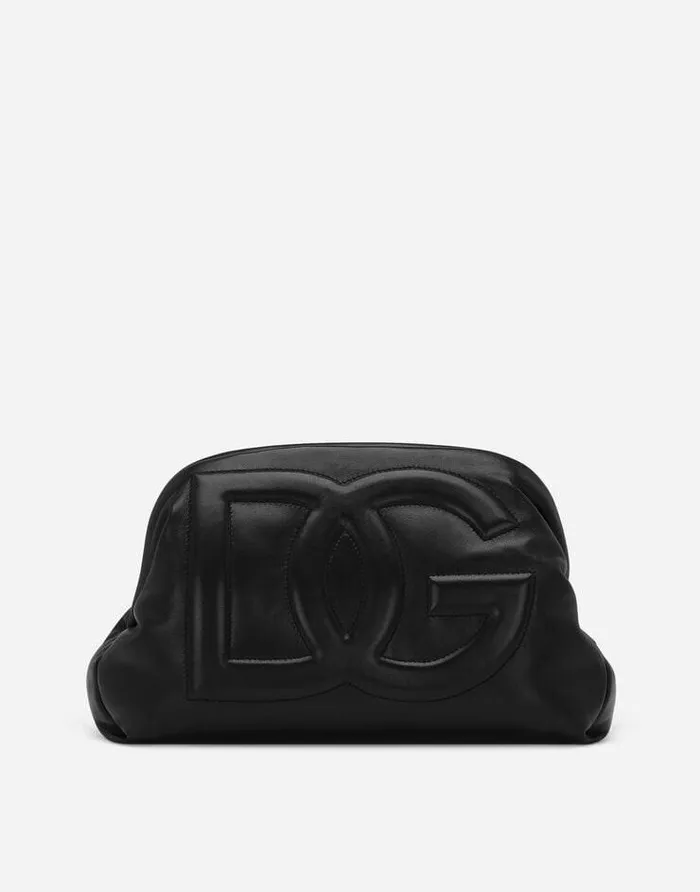 Dolce and Gabbana DG Logo Bag Women DG Logo Clutch Black