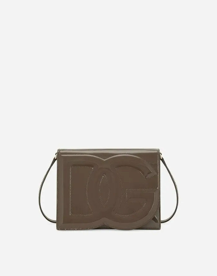 Dolce and Gabbana DG Logo Bag Women DG Logo Crossbody Bag Brown