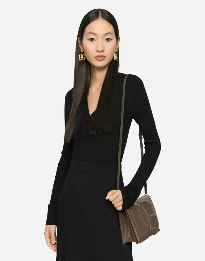 Dolce and Gabbana DG Logo Bag Women DG Logo Crossbody Bag Brown Dolce and Gabbana DG Logo Bag Women DG Logo Crossbody Bag Brown
