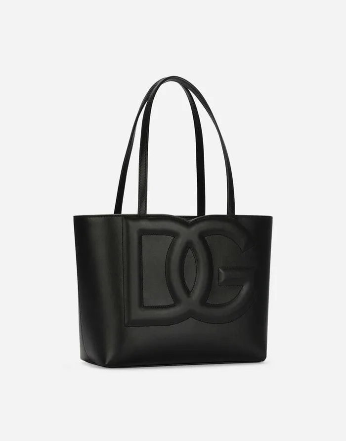 Dolce and Gabbana DG Logo Bag Women Small Calfskin DG Logo Bag Shopper Black Dolce and Gabbana DG Logo Bag Women Small Calfskin DG Logo Bag Shopper Black