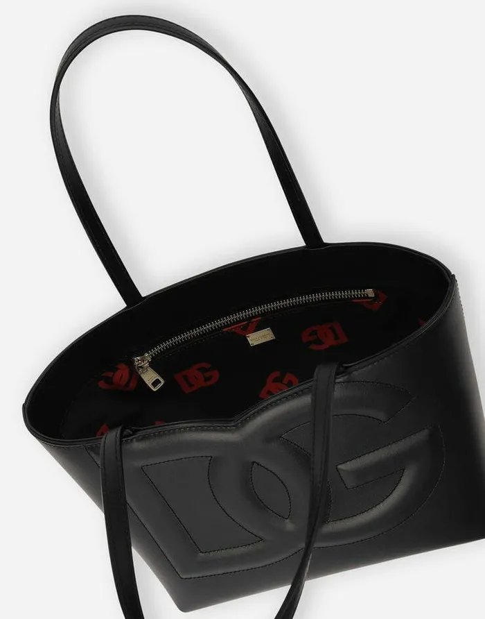Dolce and Gabbana DG Logo Bag Women Small Calfskin DG Logo Bag Shopper Black Dolce and Gabbana DG Logo Bag Women Small Calfskin DG Logo Bag Shopper Black