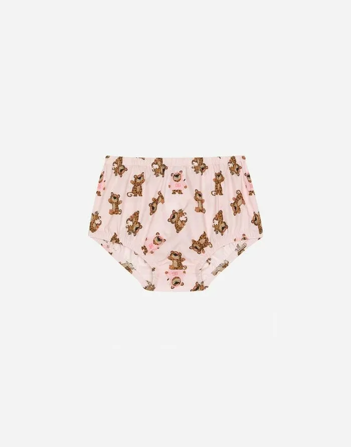 Dolce and Gabbana Dresses Children Poplin Dress With Baby Leopard Print Pink Dolce and Gabbana Dresses Children Poplin Dress With Baby Leopard Print Pink