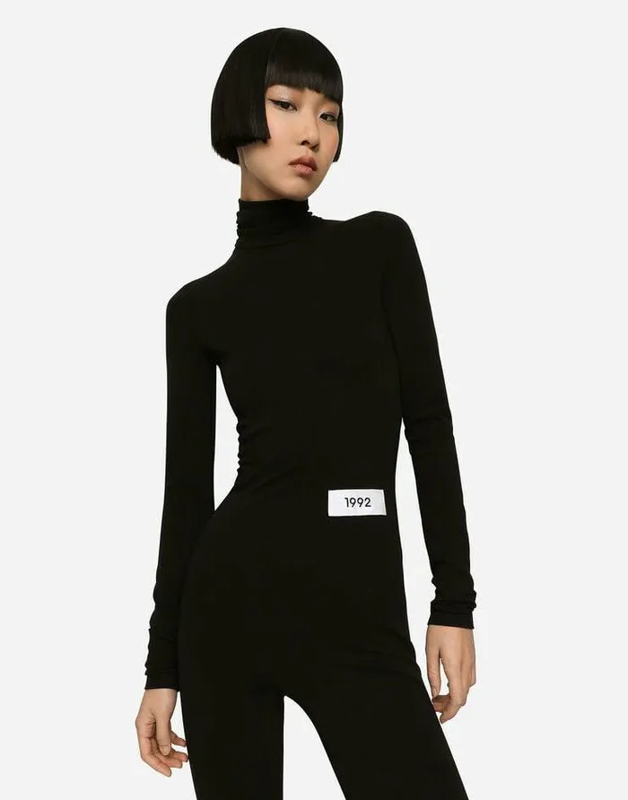 Dolce and Gabbana Dresses Women KIM DOLCEandGABBANA Stretch Jersey Milano Rib Jumpsuit Black