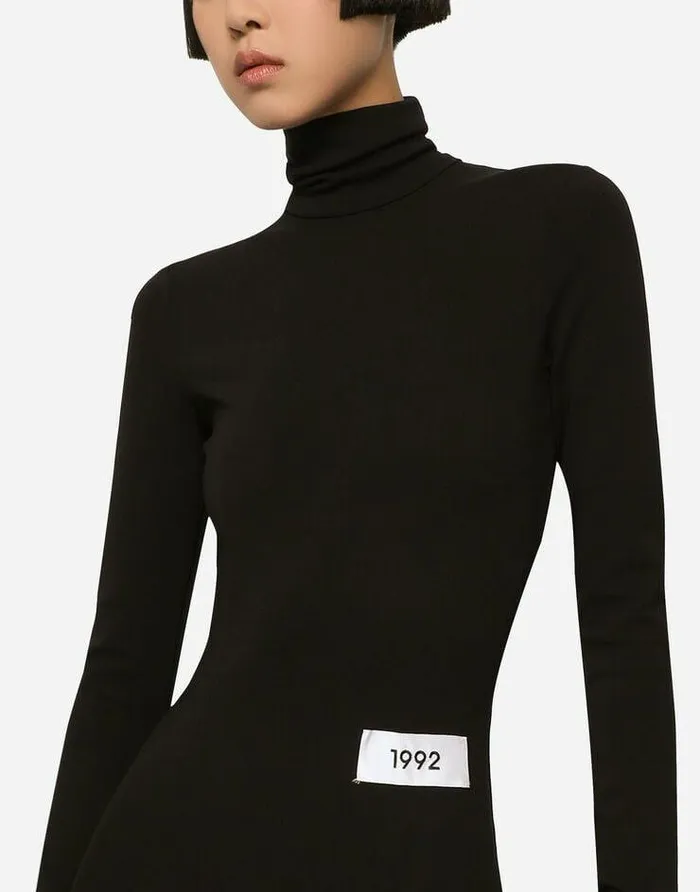 Dolce and Gabbana Dresses Women KIM DOLCEandGABBANA Stretch Jersey Milano Rib Jumpsuit Black