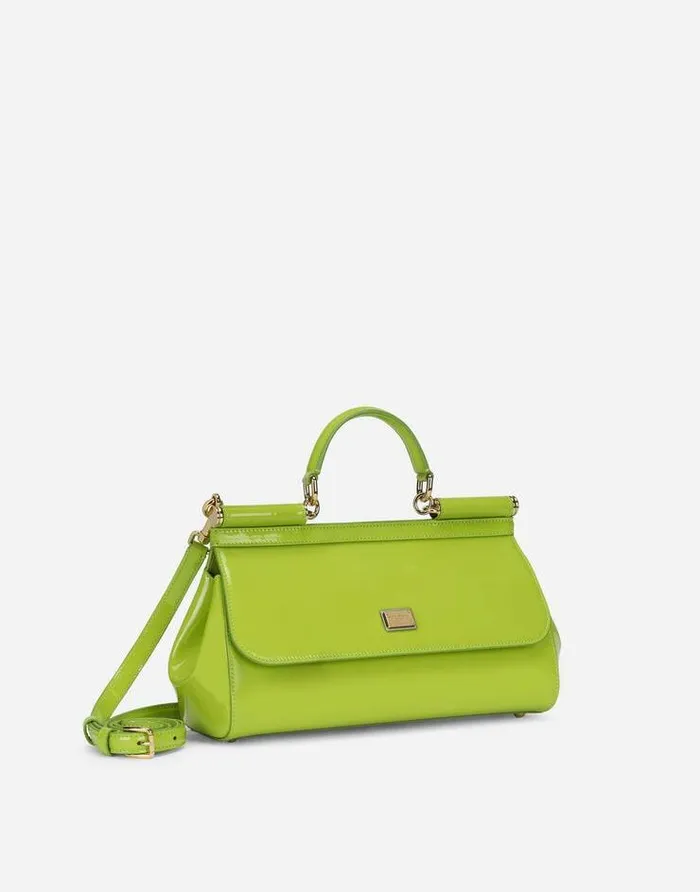 Dolce and Gabbana Handbags Women Elongated Sicily Handbag Green Dolce and Gabbana Handbags Women Elongated Sicily Handbag Green