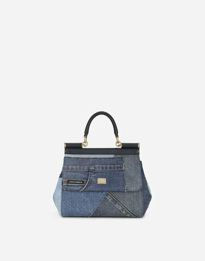 Dolce and Gabbana Handbags Women Medium Sicily Handbag Denim