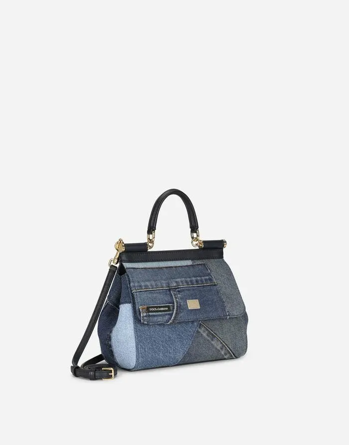 Dolce and Gabbana Handbags Women Medium Sicily Handbag Denim Dolce and Gabbana Handbags Women Medium Sicily Handbag Denim