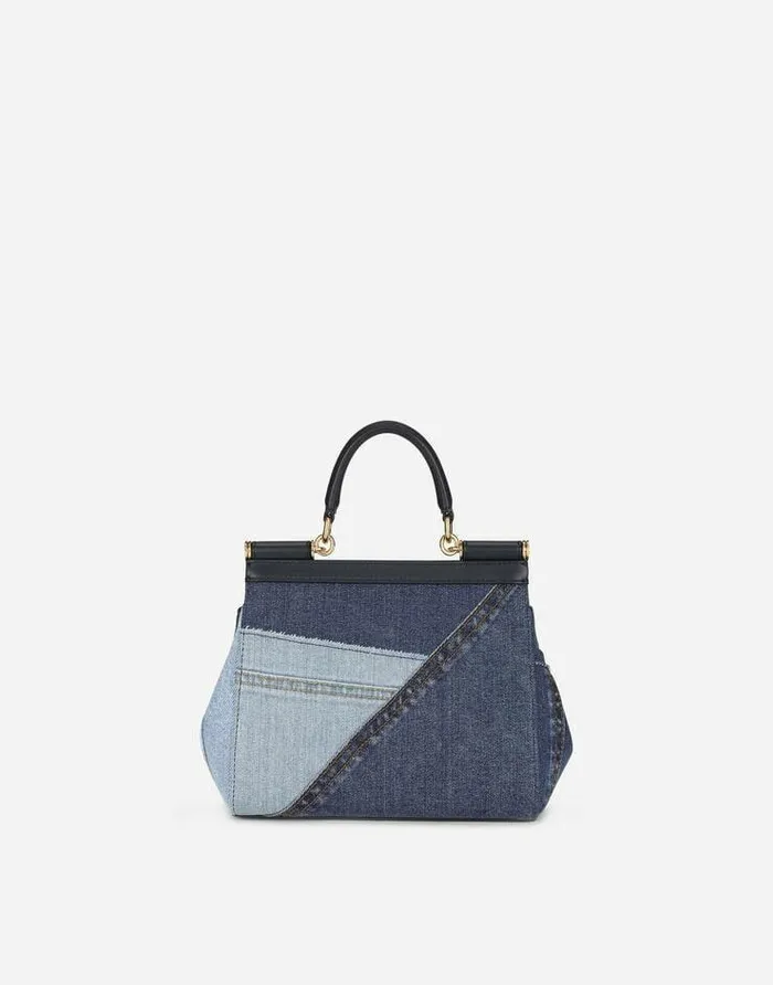 Dolce and Gabbana Handbags Women Medium Sicily Handbag Denim Dolce and Gabbana Handbags Women Medium Sicily Handbag Denim