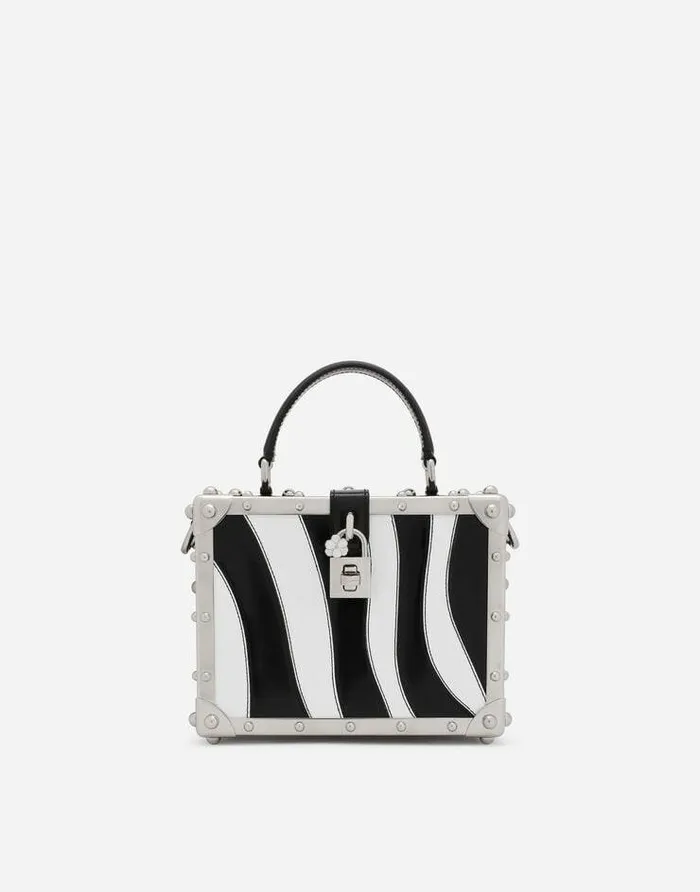 Dolce and Gabbana Handbags Women Patchwork Zebradesign Dolce Box Bag Multicolor