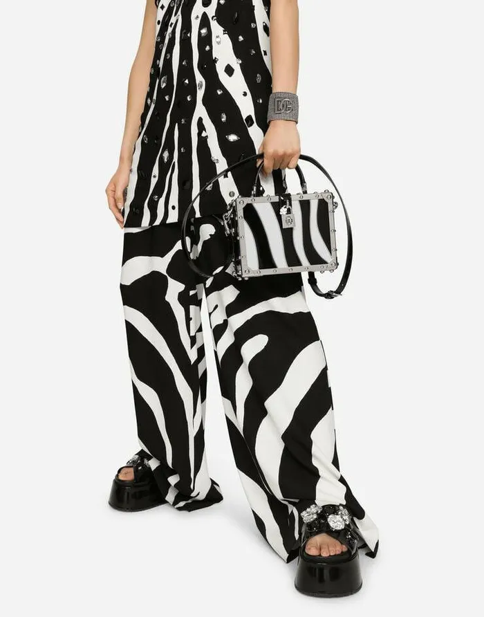 Dolce and Gabbana Handbags Women Patchwork Zebradesign Dolce Box Bag Multicolor Dolce and Gabbana Handbags Women Patchwork Zebradesign Dolce Box Bag Multicolor