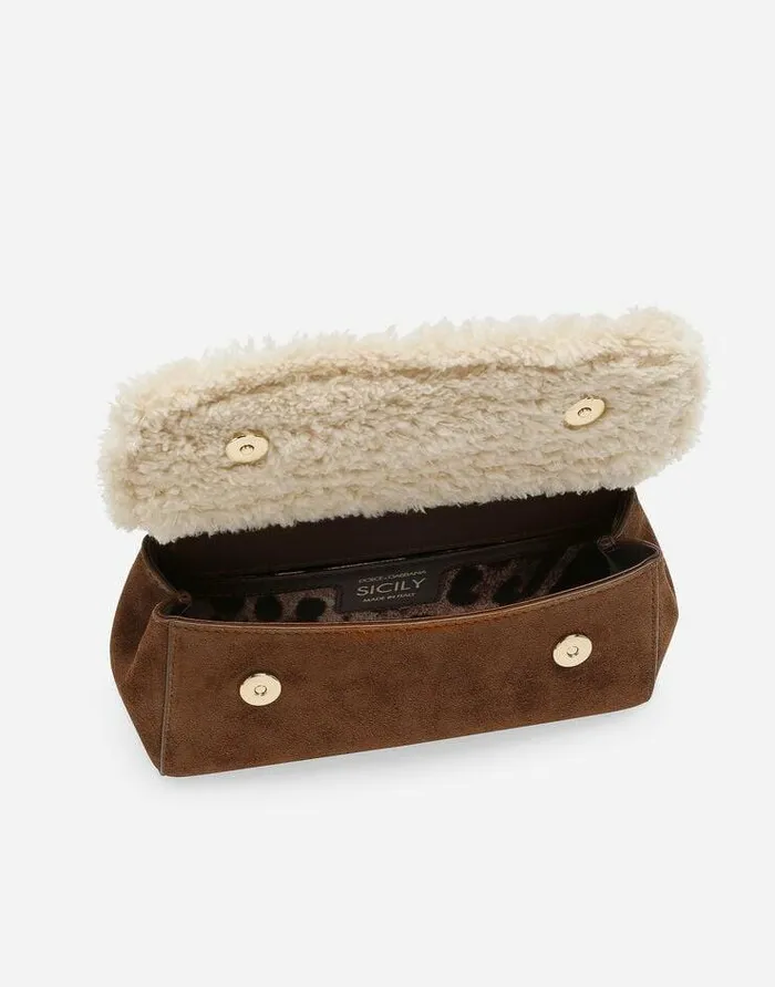 Dolce and Gabbana Handbags Women Small Sicily Handbag Brown Dolce and Gabbana Handbags Women Small Sicily Handbag Brown