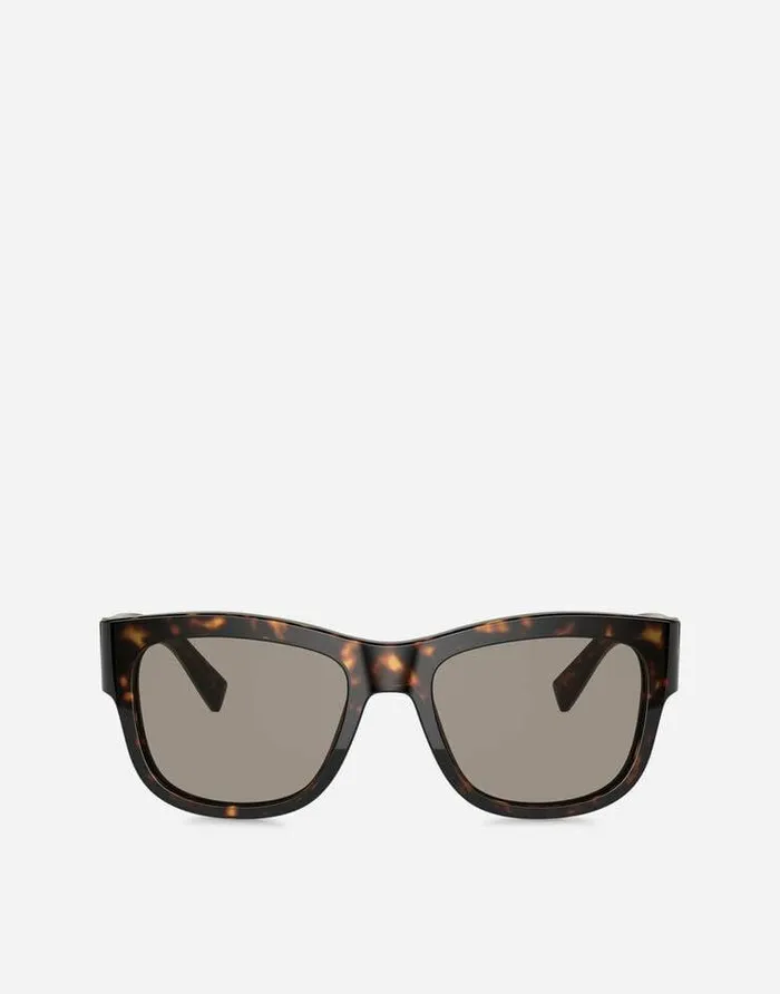 Dolce and Gabbana Icons Men Gros Grain Sunglasses Havana