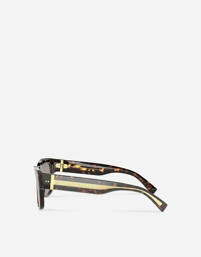 Dolce and Gabbana Icons Men Gros Grain Sunglasses Havana Dolce and Gabbana Icons Men Gros Grain Sunglasses Havana