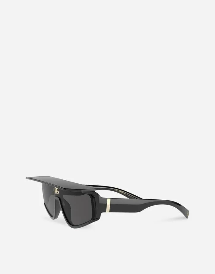 Dolce and Gabbana Icons MenWomen DG Crossed Sunglasses Black Dolce and Gabbana Icons MenWomen DG Crossed Sunglasses Black