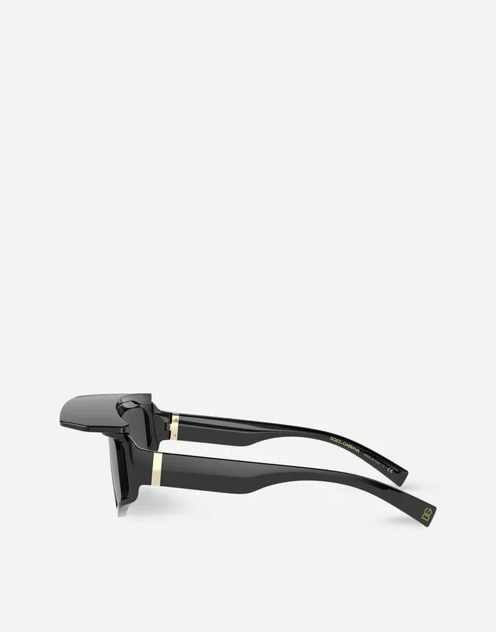 Dolce and Gabbana Icons MenWomen DG Crossed Sunglasses Black Dolce and Gabbana Icons MenWomen DG Crossed Sunglasses Black