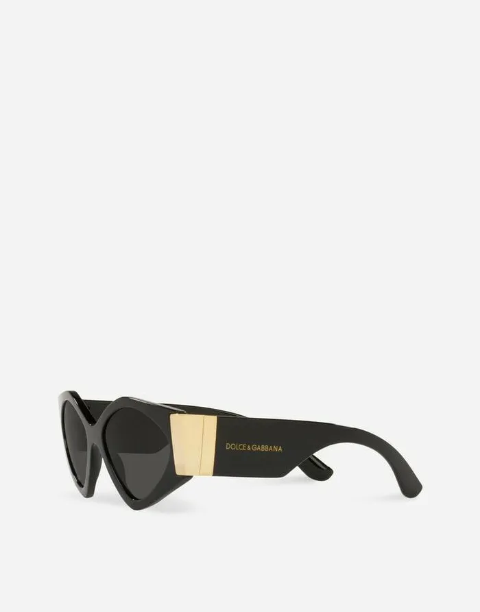 Dolce and Gabbana Icons MenWomen Modern Print Sunglasses Black Dolce and Gabbana Icons MenWomen Modern Print Sunglasses Black