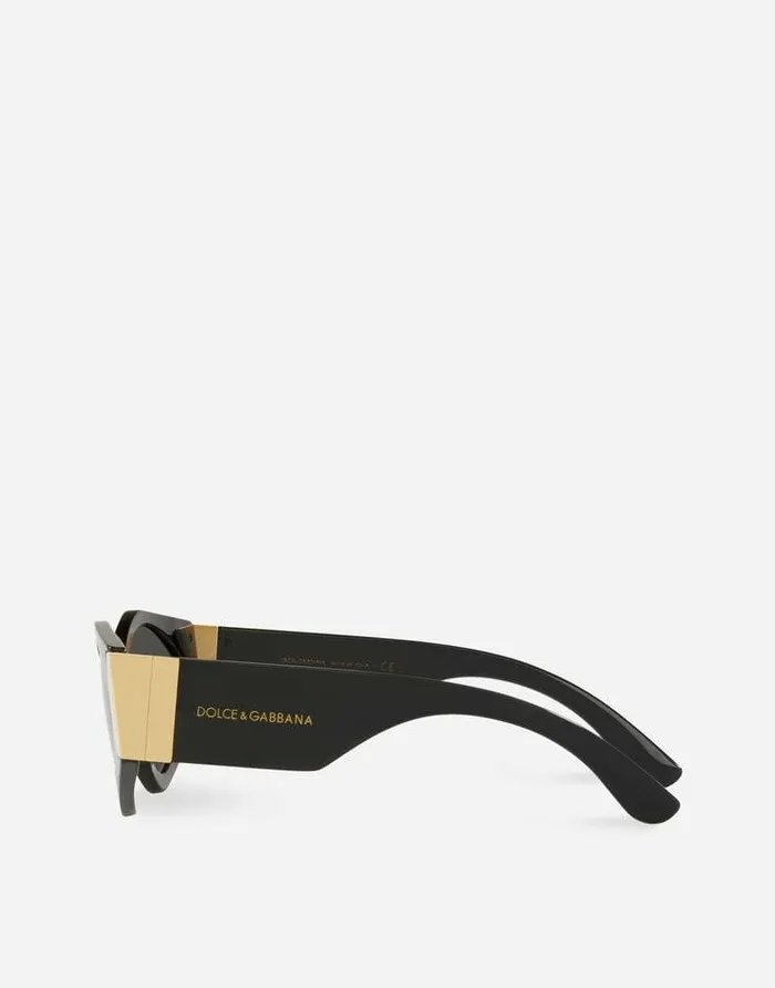 Dolce and Gabbana Icons MenWomen Modern Print Sunglasses Black Dolce and Gabbana Icons MenWomen Modern Print Sunglasses Black
