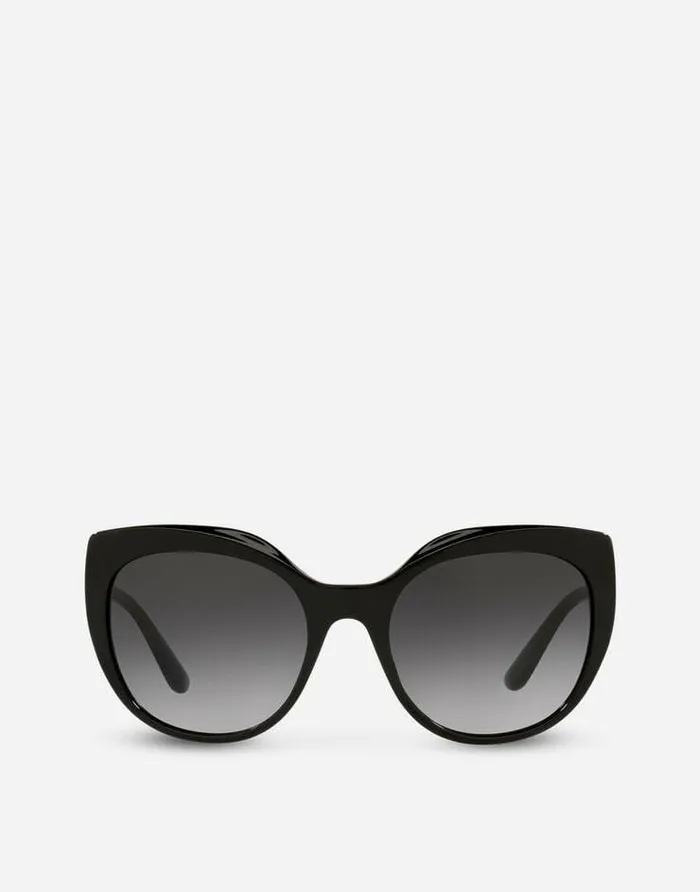 Dolce and Gabbana Icons Women DG Crossed Sunglasses Black