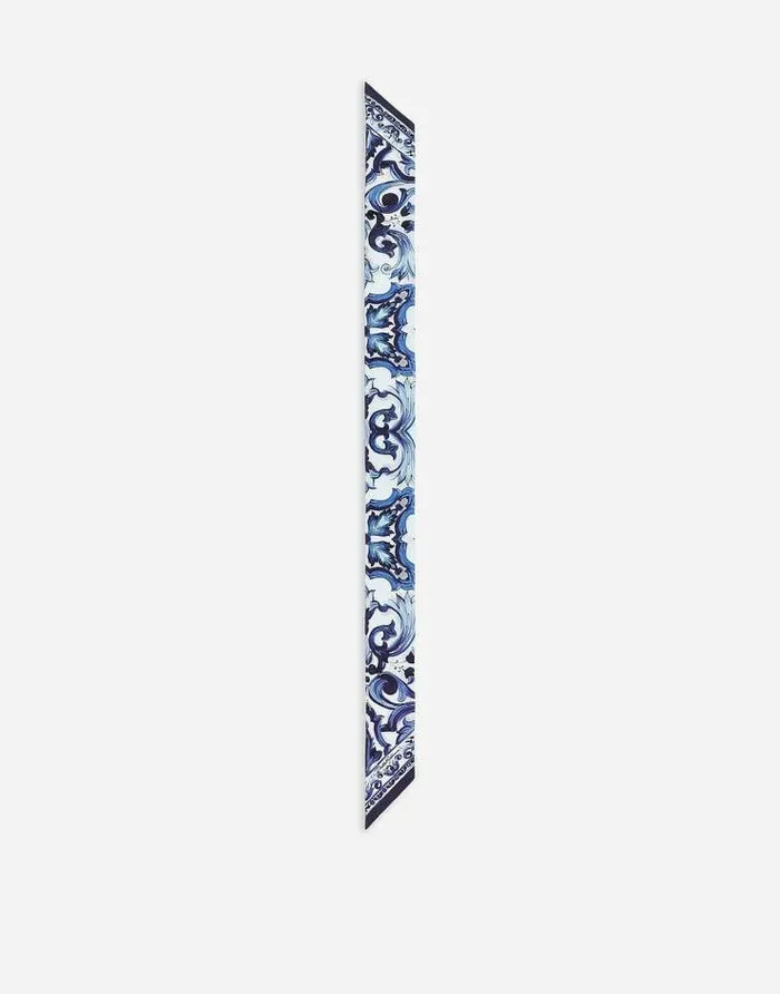 Dolce and Gabbana Scarves And Silks Women Majolicaprint Twill Headscarf Multicolor Dolce and Gabbana Scarves And Silks Women Majolicaprint Twill Headscarf Multicolor