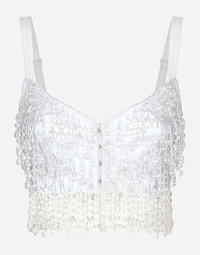 Dolce and Gabbana Shirts And Tops Women KIM DOLCEandGABBANA Short Corset With Embroidery Multicolor Dolce and Gabbana Shirts And Tops Women KIM DOLCEandGABBANA Short Corset With Embroidery Multicolor