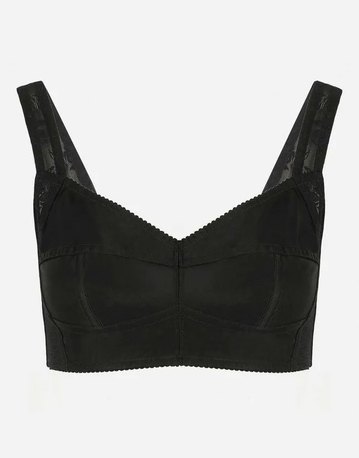 Dolce and Gabbana Shirts And Tops Women Satin Top Black