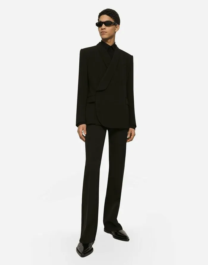 Dolce and Gabbana Shirts Men Martinifit Stretch Charmeuse Shirt Black Dolce and Gabbana Shirts Men Martinifit Stretch Charmeuse Shirt Black