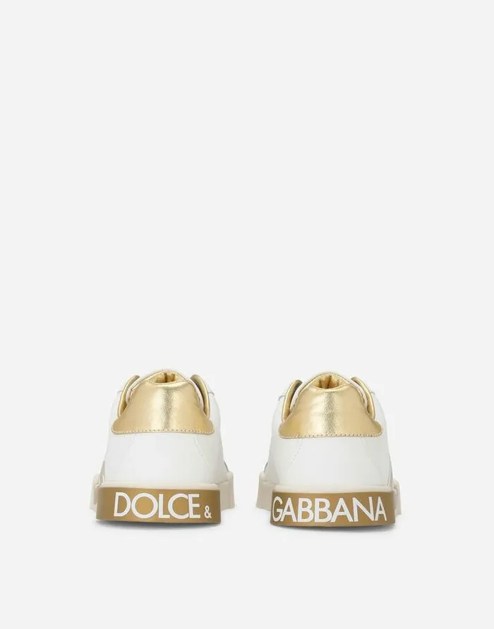 Dolce and Gabbana Shoes 2438 Children Portofino Light Sneakers With DG Logo Print White Dolce and Gabbana Shoes 2438 Children Portofino Light Sneakers With DG Logo Print White