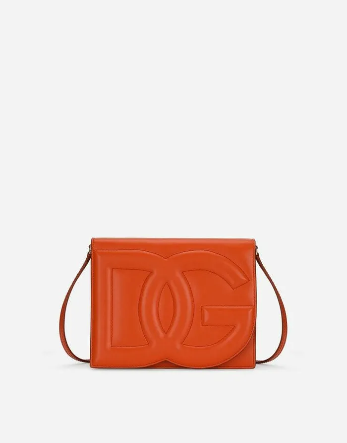 Dolce and Gabbana Shoulder And Crossbody Bags Women Calfskin DG Logo Bag Crossbody Bag Orange Dolce and Gabbana Shoulder And Crossbody Bags Women Calfskin DG Logo Bag Crossbody Bag Orange