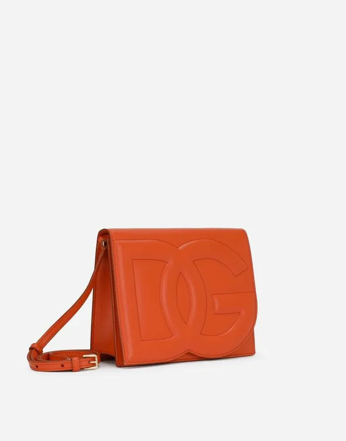 Dolce and Gabbana Shoulder And Crossbody Bags Women Calfskin DG Logo Bag Crossbody Bag Orange Dolce and Gabbana Shoulder And Crossbody Bags Women Calfskin DG Logo Bag Crossbody Bag Orange