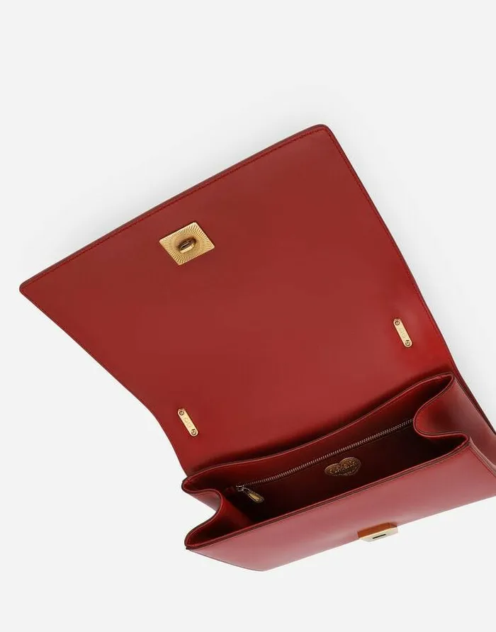 Dolce and Gabbana Shoulder And Crossbody Bags Women Large Devotion Bag In Quilted Nappa Leather Red Dolce and Gabbana Shoulder And Crossbody Bags Women Large Devotion Bag In Quilted Nappa Leather Red
