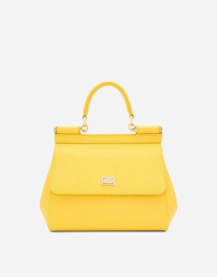 Dolce and Gabbana Shoulder And Crossbody Bags Women Medium Sicily Handbag Yellow Dolce and Gabbana Shoulder And Crossbody Bags Women Medium Sicily Handbag Yellow