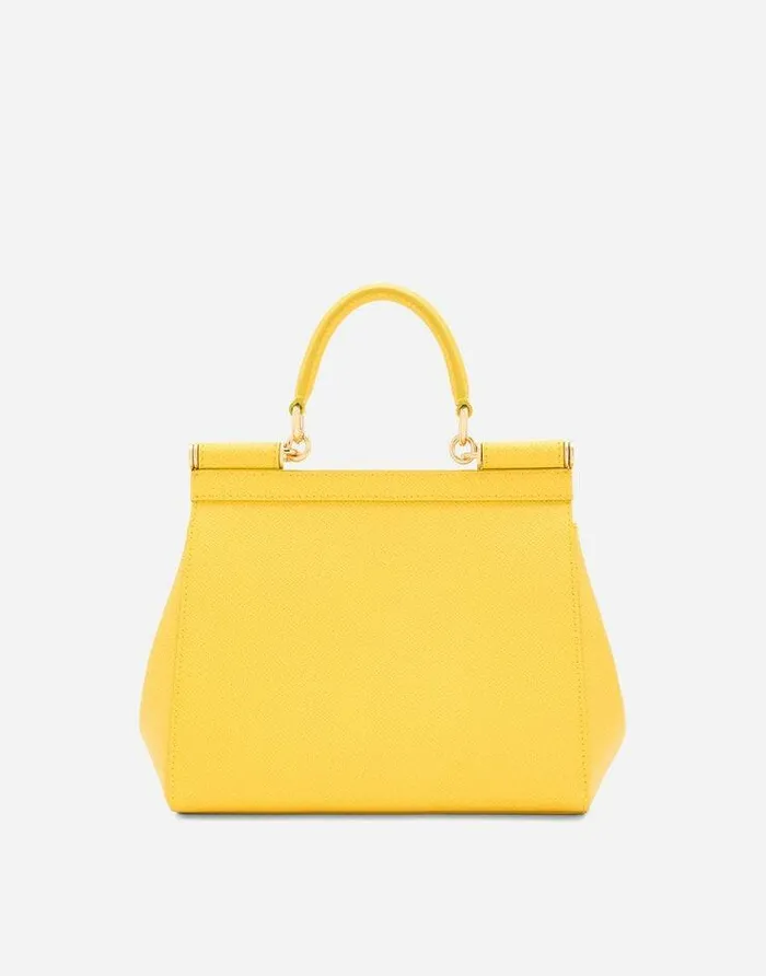 Dolce and Gabbana Shoulder And Crossbody Bags Women Medium Sicily Handbag Yellow Dolce and Gabbana Shoulder And Crossbody Bags Women Medium Sicily Handbag Yellow