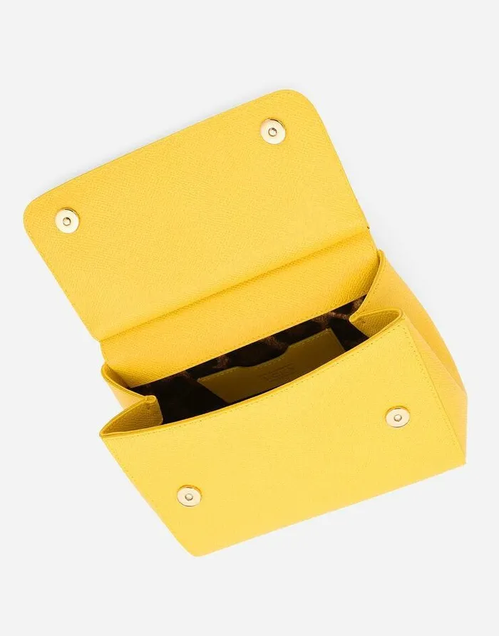 Dolce and Gabbana Shoulder And Crossbody Bags Women Medium Sicily Handbag Yellow Dolce and Gabbana Shoulder And Crossbody Bags Women Medium Sicily Handbag Yellow