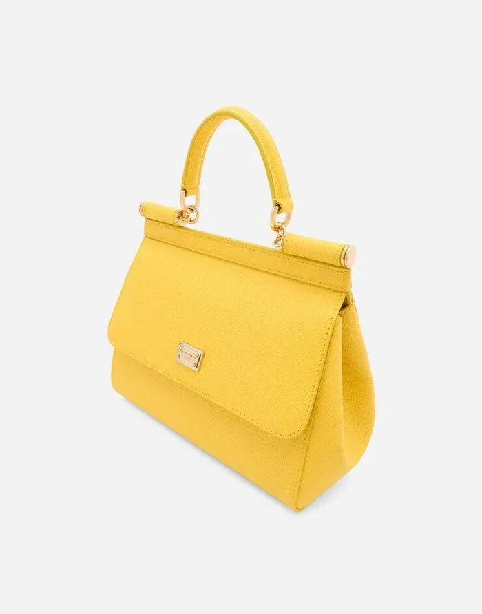 Dolce and Gabbana Shoulder And Crossbody Bags Women Medium Sicily Handbag Yellow Dolce and Gabbana Shoulder And Crossbody Bags Women Medium Sicily Handbag Yellow