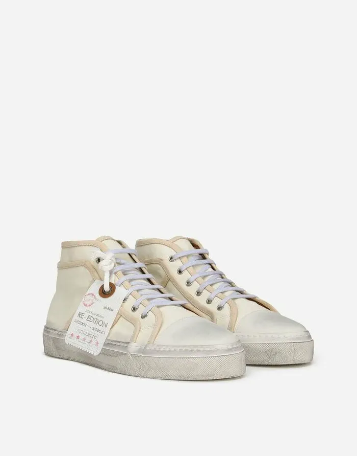 Dolce and Gabbana Sneakers Men Fabric Vintage Midtop Sneakers na Dolce and Gabbana Sneakers Men Fabric Vintage Midtop Sneakers na