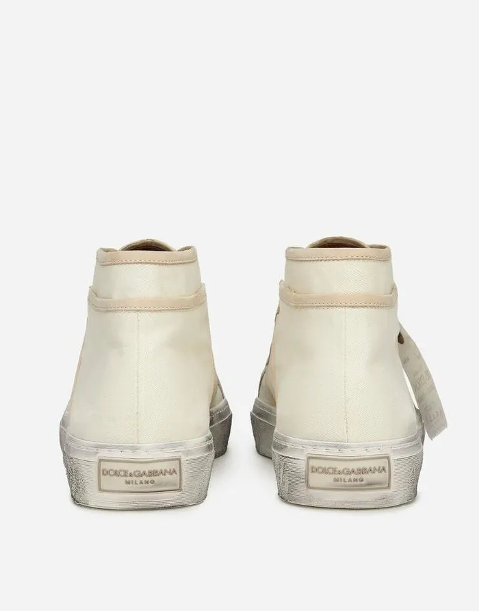 Dolce and Gabbana Sneakers Men Fabric Vintage Midtop Sneakers na Dolce and Gabbana Sneakers Men Fabric Vintage Midtop Sneakers na