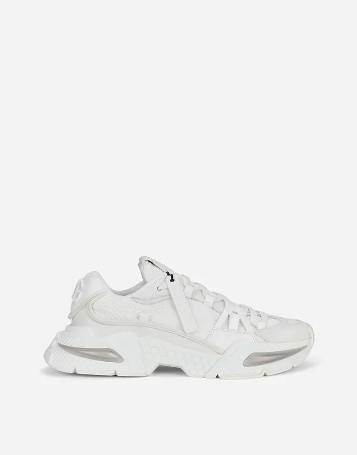 Dolce and Gabbana Sneakers Men Mixedmaterial Airmaster Sneakers White