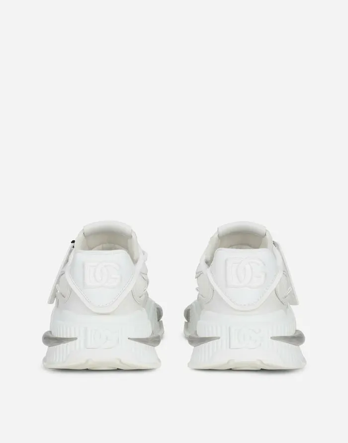 Dolce and Gabbana Sneakers Men Mixedmaterial Airmaster Sneakers White