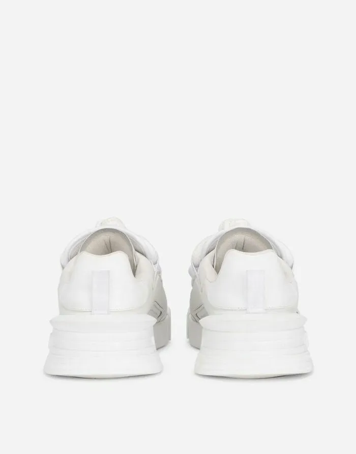 Dolce and Gabbana Sneakers Men Mixedmaterial Portofino Sneakers White Dolce and Gabbana Sneakers Men Mixedmaterial Portofino Sneakers White