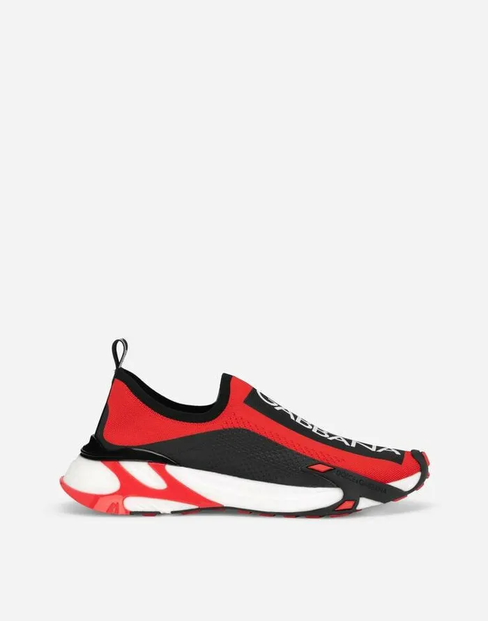 Dolce and Gabbana Sneakers Men Stretch Mesh Fast Sneakers Multicolor