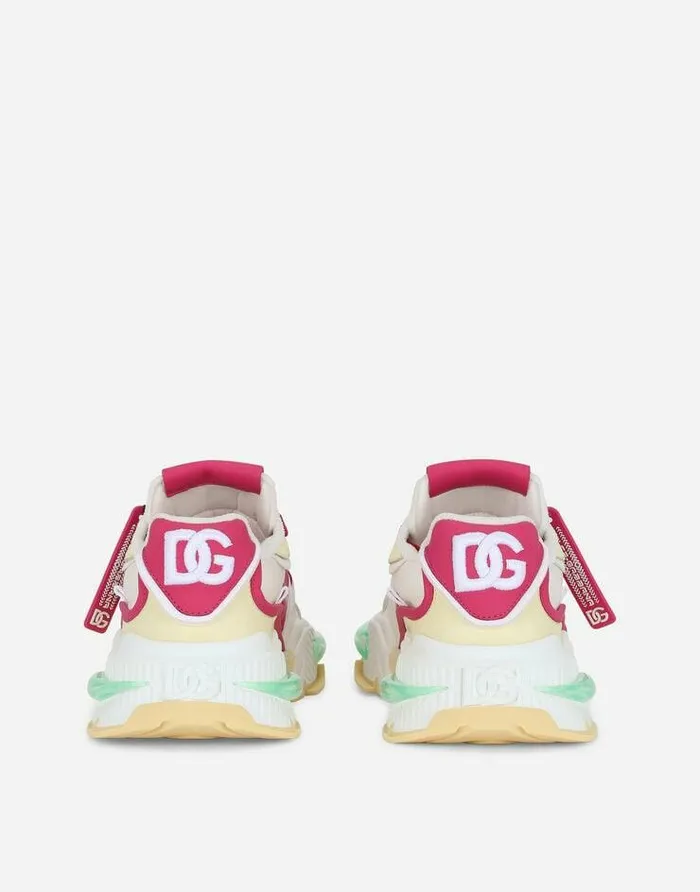 Dolce and Gabbana Sneakers Women Mixedmaterial Airmaster Sneakers Multicolor