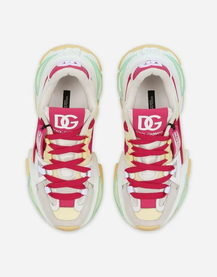 Dolce and Gabbana Sneakers Women Mixedmaterial Airmaster Sneakers Multicolor