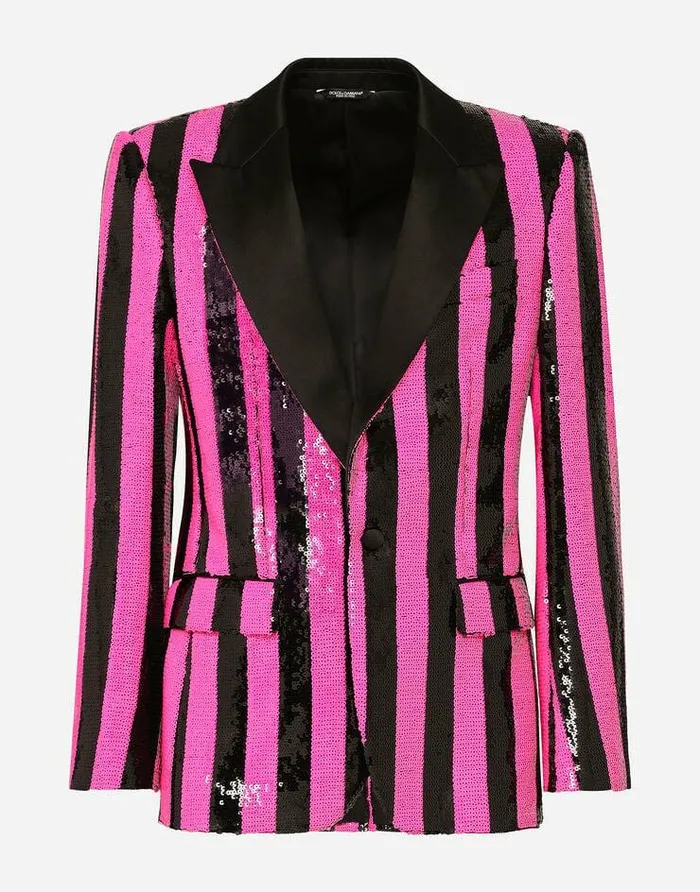 Dolce and Gabbana Suits And Blazers Men Sequined Siciliafit Jacket Multicolor Dolce and Gabbana Suits And Blazers Men Sequined Siciliafit Jacket Multicolor