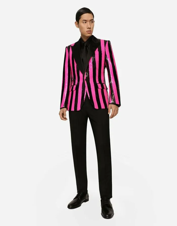 Dolce and Gabbana Suits And Blazers Men Sequined Siciliafit Jacket Multicolor Dolce and Gabbana Suits And Blazers Men Sequined Siciliafit Jacket Multicolor