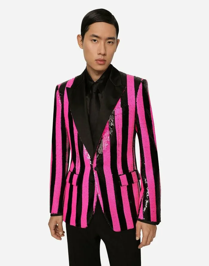 Dolce and Gabbana Suits And Blazers Men Sequined Siciliafit Jacket Multicolor Dolce and Gabbana Suits And Blazers Men Sequined Siciliafit Jacket Multicolor