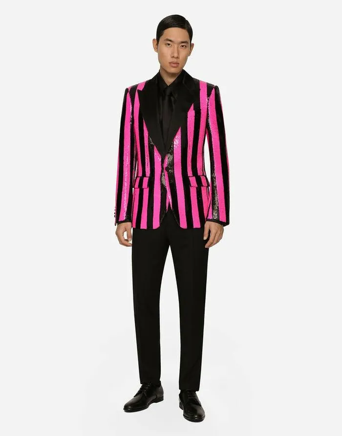 Dolce and Gabbana Suits And Blazers Men Sequined Siciliafit Jacket Multicolor Dolce and Gabbana Suits And Blazers Men Sequined Siciliafit Jacket Multicolor