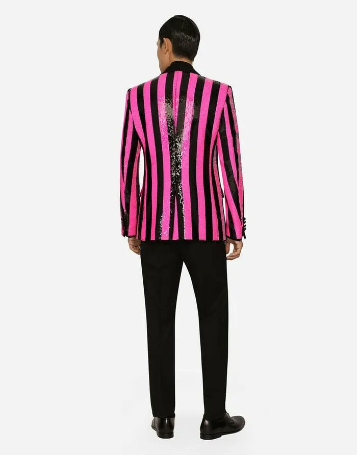 Dolce and Gabbana Suits And Blazers Men Sequined Siciliafit Jacket Multicolor Dolce and Gabbana Suits And Blazers Men Sequined Siciliafit Jacket Multicolor
