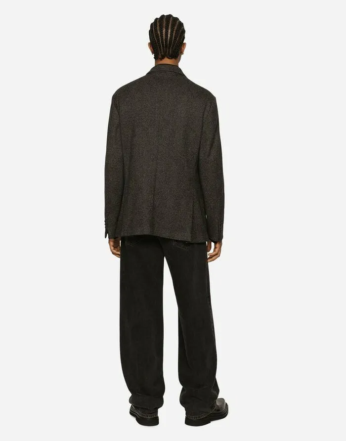 Dolce and Gabbana Suits And Blazers Men Singlebreasted Jersey Glen Plaid Jacket Multicolor Dolce and Gabbana Suits And Blazers Men Singlebreasted Jersey Glen Plaid Jacket Multicolor