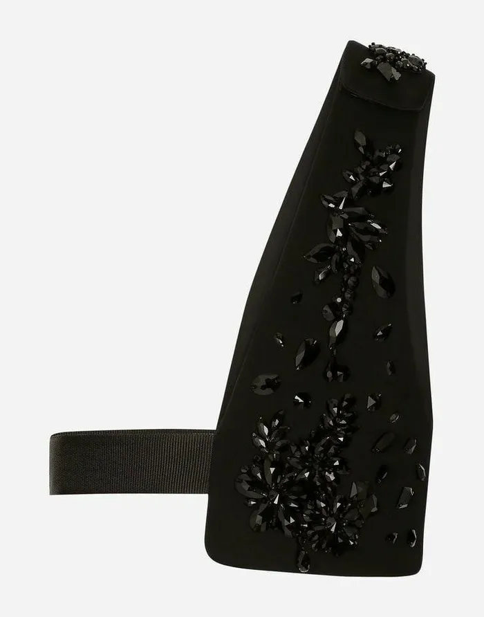 Dolce and Gabbana Suits And Blazers Men Technical Fabric Harness With Stones Black Dolce and Gabbana Suits And Blazers Men Technical Fabric Harness With Stones Black