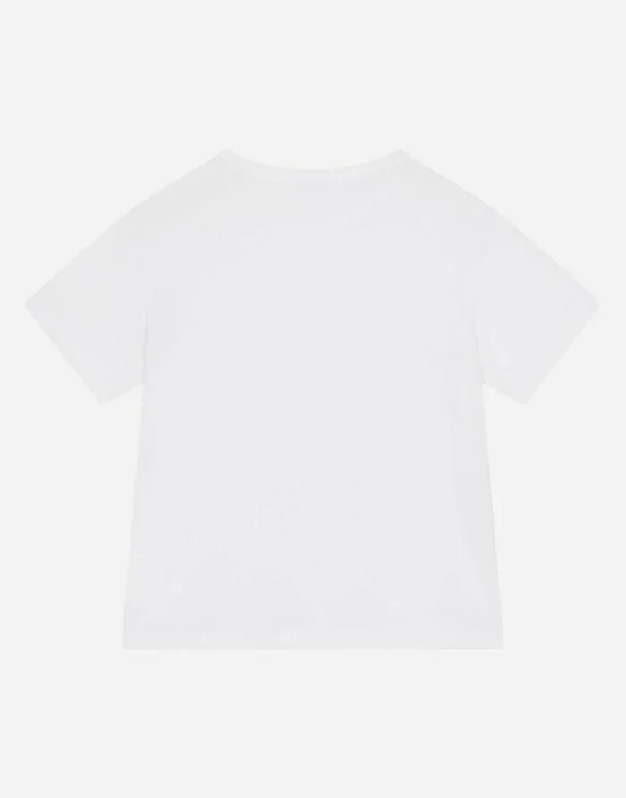 Dolce and Gabbana TShirts And Sweatshirts Children Jersey Tshirt With Logo Tag White Dolce and Gabbana TShirts And Sweatshirts Children Jersey Tshirt With Logo Tag White